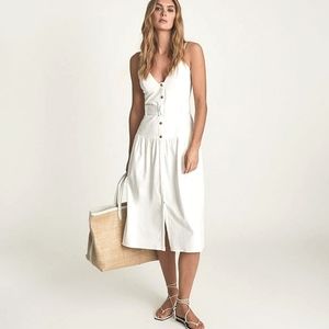 NWT REISS | Vita Button Through Midi Sundress
